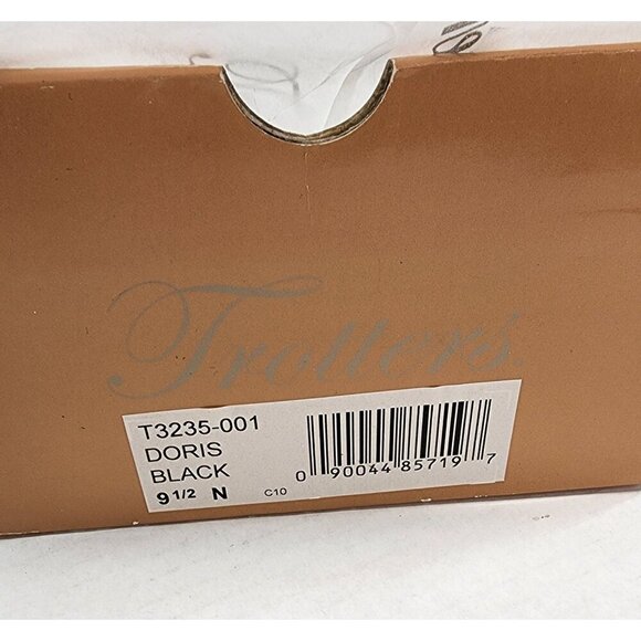 Trotters - Doris Black Leather Low Heel Pumps Size 9.5 N - Picture 16 of 16